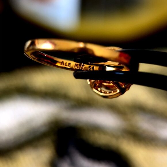 Pandora Gold Plated Sparkling Round Halo Ring - Picture 9 of 12
